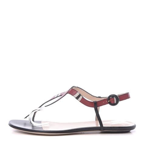 gucci yoko snake sandals|GUCCI Calfskin Yoko Snake T.